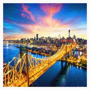 Pintoo (h1786) - "Manhattan with Queensboro Bridge, New York" - 1600 pieces puzzle