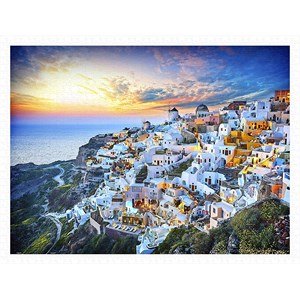 Pintoo (h2073) - "Beautiful Sunset of Greece" - 1200 pieces puzzle