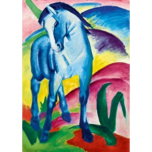 Bluebird Puzzle (60069) - Franz Marc: "Blue Horse I, 1911" - 1000 pieces puzzle