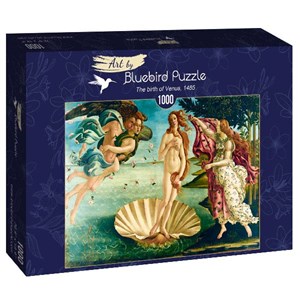 Bluebird Puzzle (60055) - Sandro Botticelli: "The birth of Venus, 1485" - 1000 pieces puzzle