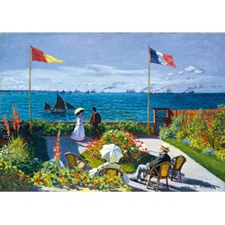 Bluebird Puzzle (60042) - Claude Monet: "Garden at Sainte-Adresse, 1867" - 1000 pieces puzzle