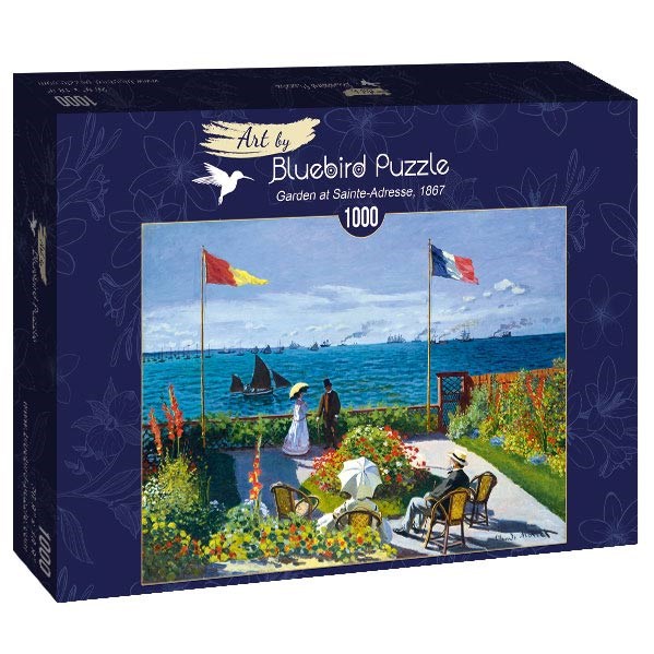 Bluebird Puzzle Claude Monet Garden At Sainte Adresse 1867 1000 Pieces Puzzle