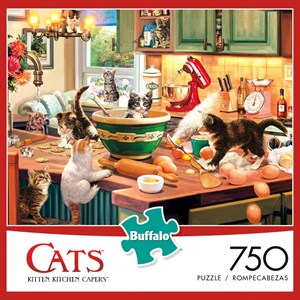 Buffalo Games (17080) - Steve Read: "Kitten Kitchen Capers" - 750 pieces puzzle