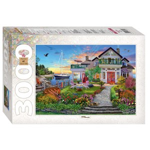 Step Puzzle (85021) - "House by the bay" - 3000 pieces puzzle