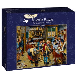 Bluebird Puzzle (60085) - Pieter Brueghel the Younger: "The Tax-collector's Office, 1615" - 1000 pieces puzzle
