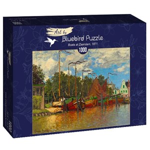 Bluebird Puzzle (60031) - Claude Monet: "Boats at Zaandam, 1871" - 1000 pieces puzzle