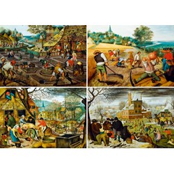 Bluebird Puzzle (60020) - Pieter Brueghel the Younger: "The Four Seasons" - 1000 pieces puzzle