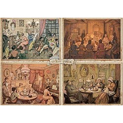 Jumbo (18856) - Anton Pieck: "Living Room Entertainment" - 1000 pieces puzzle