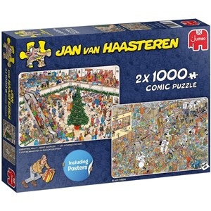Jumbo (20033) - Jan van Haasteren: "Holiday Shopping" - 1000 pieces puzzle