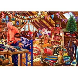 Bluebird Puzzle (70433) - Steve Crisp: "Attic Playtime" - 1500 pieces puzzle