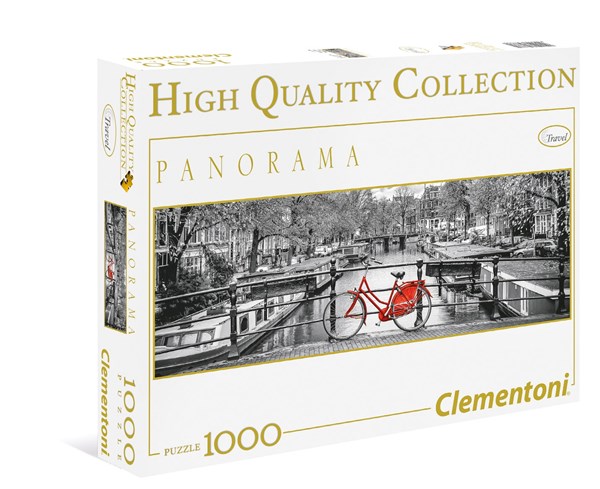 Clementoni (39386) - "Amsterdam Bicycle" - 1000 pieces puzzle