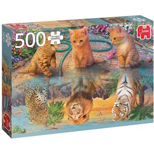 Jumbo (18850) - "A Kitten's Dream" - 500 pieces puzzle