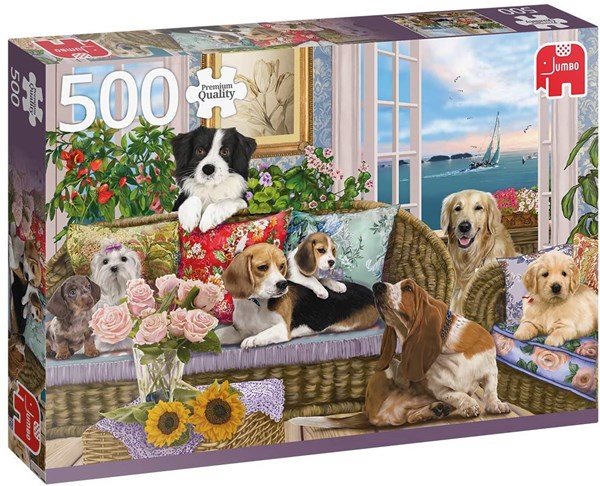 Jumbo (18849) - "Furry Friends" - 500 pieces puzzle