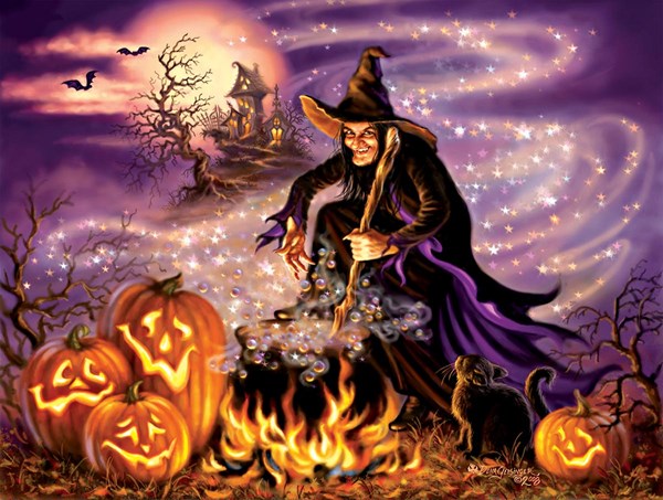 SunsOut (57139) - Dona Gelsinger: "All Hallows Eve" - 500 pieces puzzle