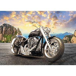 Trefl (37384) - "Black Motorcycle" - 500 pieces puzzle