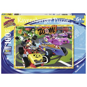 Ravensburger (10974) - "Mickey and the Roadster Racers" - 100 pieces puzzle