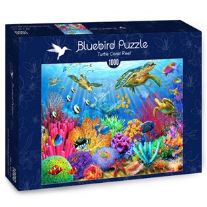 Bluebird Puzzle (70159) - Adrian Chesterman: "Turtle Coral Reef" - 1000 pieces puzzle