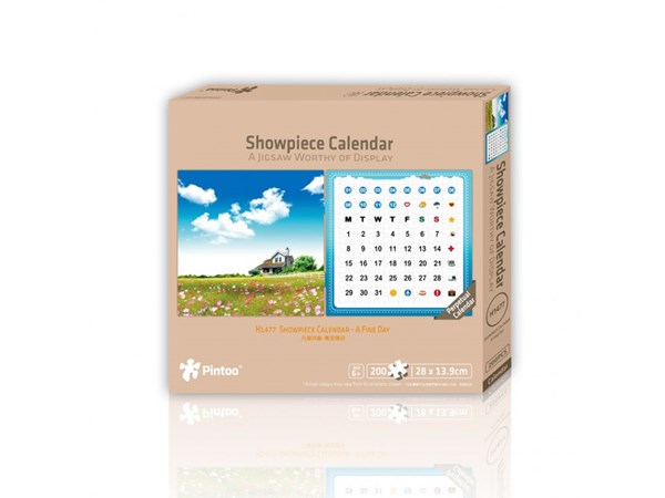 Pintoo (h1477) - "Calendar Showpiece, A Fine Day" - 200 pieces puzzle