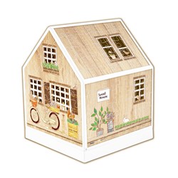 Pintoo (r1005) - "House Lantern, Little Wooden Cabin" - 208 pieces puzzle