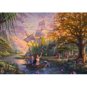 Schmidt Spiele (59688) - Thomas Kinkade: "Disney, Pocahontas" - 1000 pieces puzzle