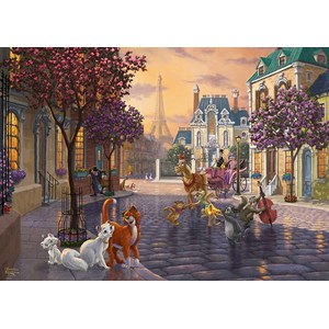 Schmidt Spiele (59690) - Thomas Kinkade: "Disney, The Aristocats" - 1000 pieces puzzle