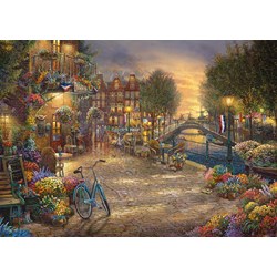 Schmidt Spiele (59917) - Thomas Kinkade: "Amsterdam" - 1000 pieces puzzle