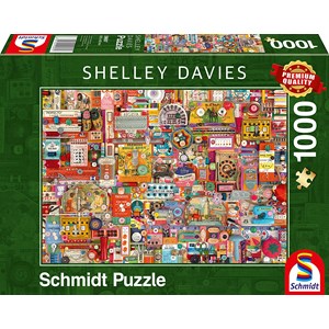 Schmidt Spiele (59697) - Shelley Davies: "Vintage Handmade Items" - 1000 pieces puzzle