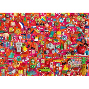 Schmidt Spiele (59699) - Shelley Davies: "Vintage Toys" - 1000 pieces puzzle