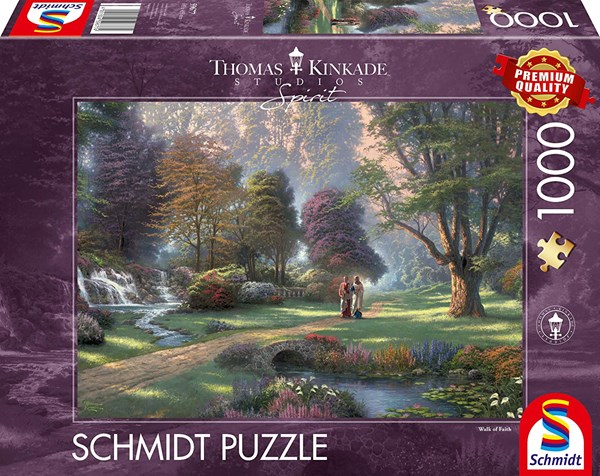 Schmidt Spiele (59677) - Thomas Kinkade: "Spirit, Way of Faith" - 1000 pieces puzzle