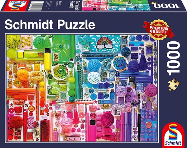 Schmidt Spiele (58958) - "Rainbow Colours" - 1000 pieces puzzle
