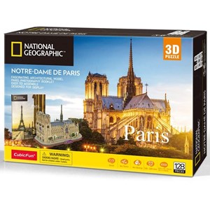 Cubic Fun (ds0986h) - "Notre-Dame de Paris" - 128 pieces puzzle