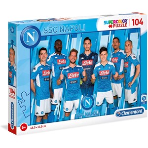 Clementoni (27137) - "SSC Napoli 2020" - 104 pieces puzzle
