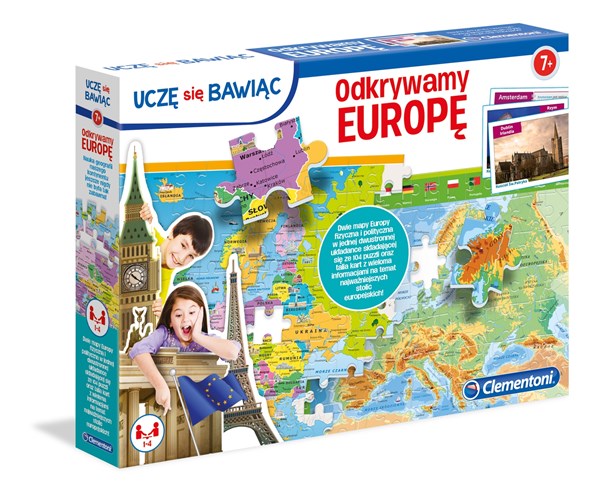 Clementoni (50020) - "Europe Map" - 104 pieces puzzle