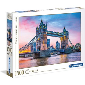 Clementoni (31816) - "Tower Bridge Sunset" - 1500 pieces puzzle
