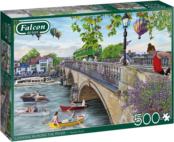 Falcon (11287) - Daniela Pirola: "Looking Across the River" - 500 pieces puzzle