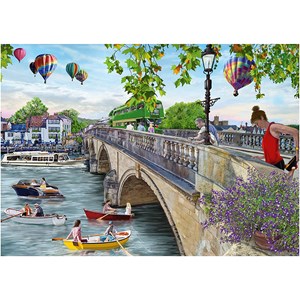 Falcon (11287) - Daniela Pirola: "Looking Across the River" - 500 pieces puzzle