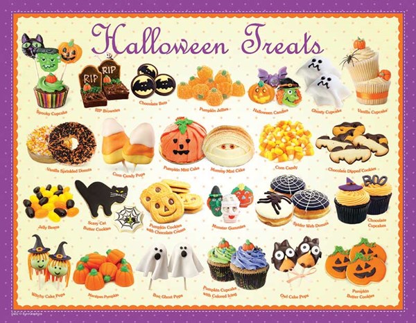 Eurographics (8104-0432) - "Halloween Treats" - 100 pieces puzzle