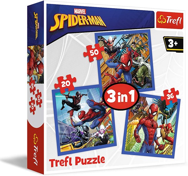 Trefl (34841) - "Spider Force" - 20 36 50 pieces puzzle