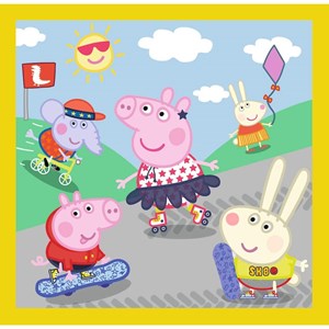 Trefl (34849) - "Peppa's happy day, Peppa Pig" - 20 36 50 pieces puzzle