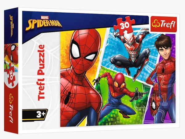 Trefl (18242) - "Spider-Man and Miguel" - 30 pieces puzzle
