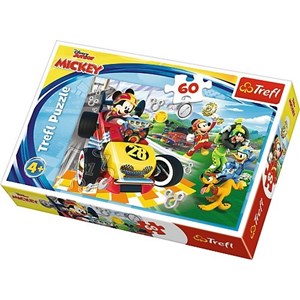 Trefl (17322) - "Disney, Mickey and the Roadster Racers" - 60 pieces puzzle