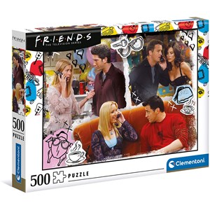 Clementoni (35090) - "Friends" - 500 pieces puzzle