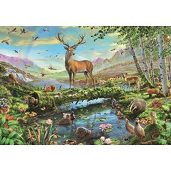 Jumbo (18357) - "Wildlife Splendour" - 2000 pieces puzzle