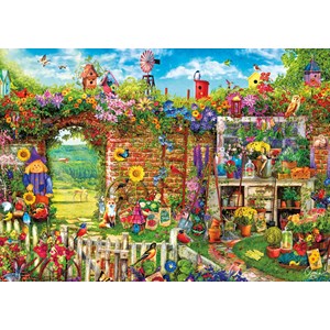 Buffalo Games (3883) - Aimee Stewart: "Garden Gate" - 500 pieces puzzle