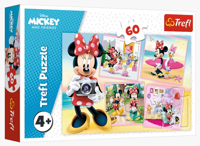48 & Memo Disney Minnie Mouse Salon Daisy Duck Jigsaw Puzzle Trefl 2 In 1 30 