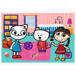 Trefl (17343) - "Kittykit with friends" - 60 pieces puzzle