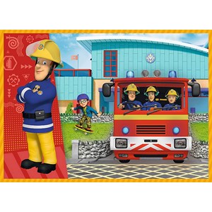 Trefl (34311) - "Fireman Sam to the Rescue" - 35 48 54 70 pieces puzzle