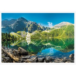 Trefl (26167) - "Morskie Oko Lake, Tatras, Poland" - 1500 pieces puzzle