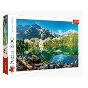 Trefl (26167) - "Morskie Oko Lake, Tatras, Poland" - 1500 pieces puzzle
