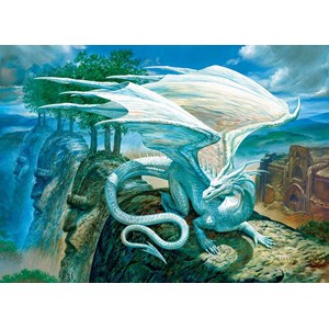Cobble Hill (85071) - Ciruelo: "White Dragon" - 500 pieces puzzle